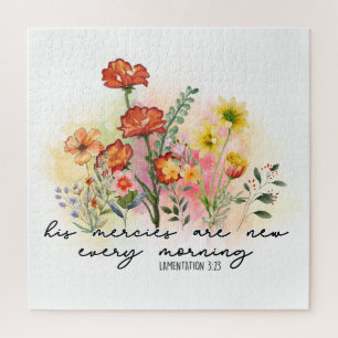 Lamentations 3:23 His Mercies New Every Morning Jigsaw Puzzle