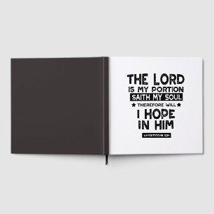 Lamentations 3:24 The Lord is My Portion Quotes Guest Book