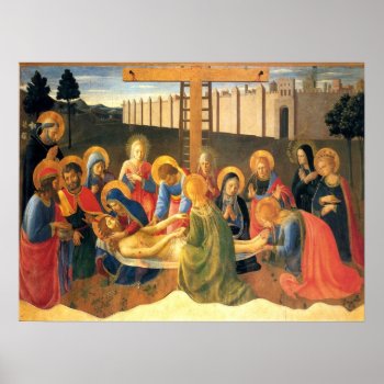 Lamentations Over Christ Fra Angelico Renaissance Poster by Christian_Faith at Zazzle