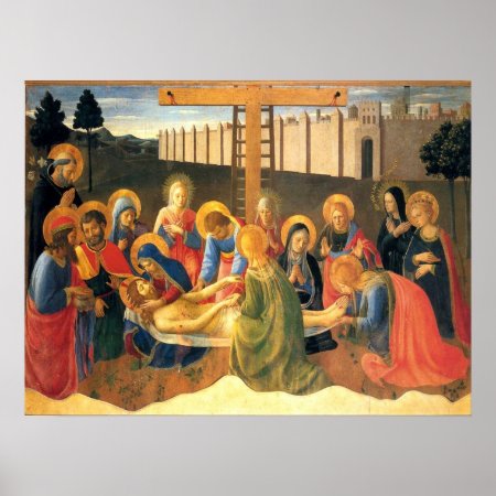Lamentations Over Christ Fra Angelico Renaissance Poster
