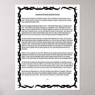 Laments of the Grass (dramatic humor) Poster