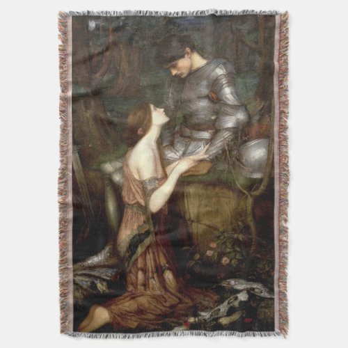 Lamia 1905 by John Waterhouse Throw Blanket