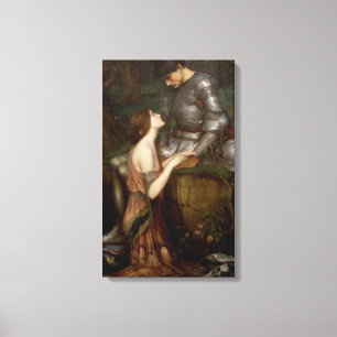 Lamia and the Soldier (by John William Waterhouse) Canvas Print