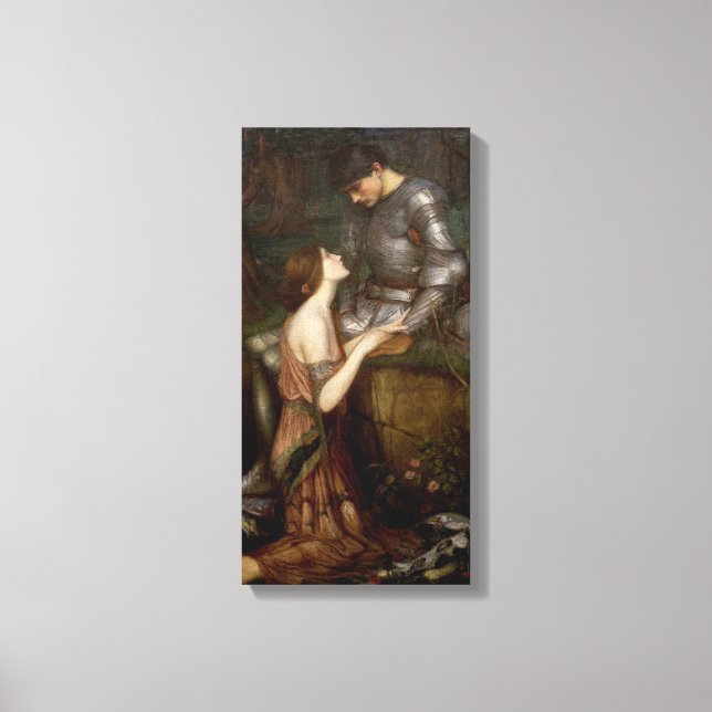 Lamia and the Soldier by John William Waterhouse Canvas Print (Front)