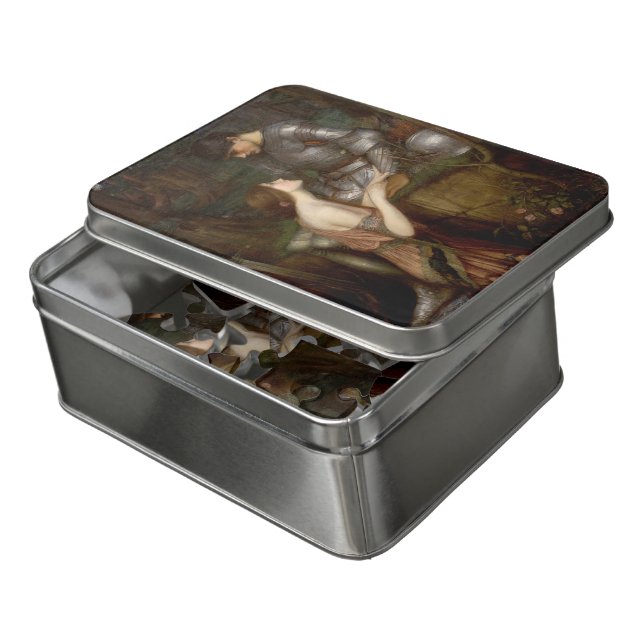 Lamia and the Soldier by John William Waterhouse Jigsaw Puzzle (Lid Open)