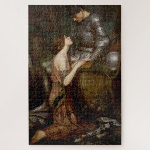 Lamia and the Soldier by John William Waterhouse Jigsaw Puzzle