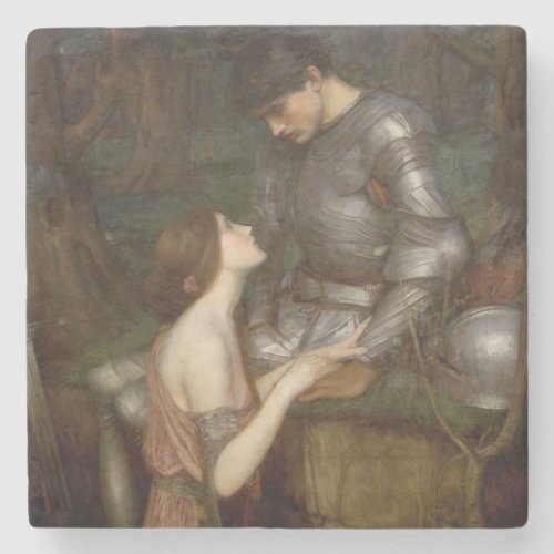 Lamia and the Soldier by John William Waterhouse Stone Coaster