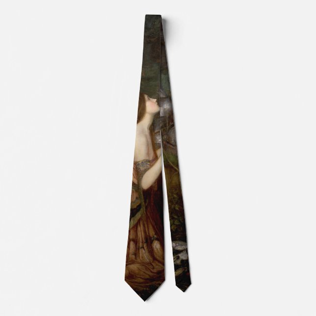 Lamia and the Soldier by John William Waterhouse Tie (Front)