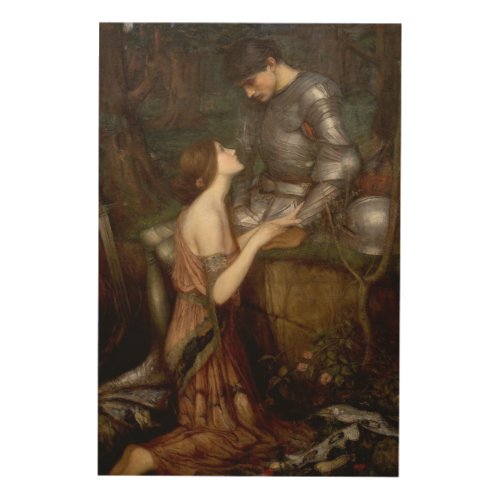 Lamia and the Soldier by John William Waterhouse Wood Wall Decor