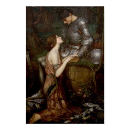 Lamia by John William Waterhouse Glossy Poster