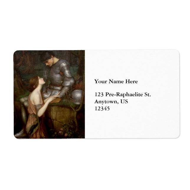 Lamia by John William Waterhouse Label (Front)