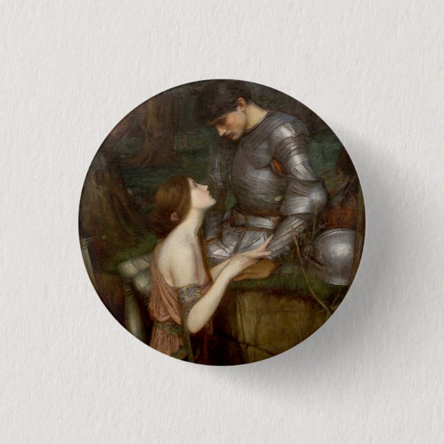 Lamia by John William Waterhouse Pinback Button (Front)