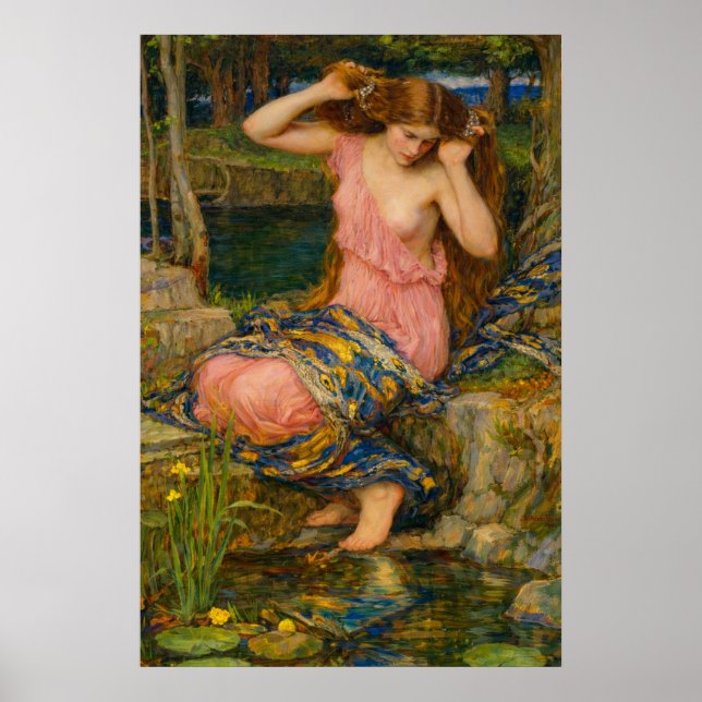Lamia by John William Waterhouse Poster (Front)