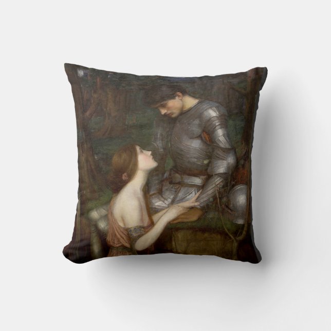 Lamia by John William Waterhouse Throw Pillow (Front)