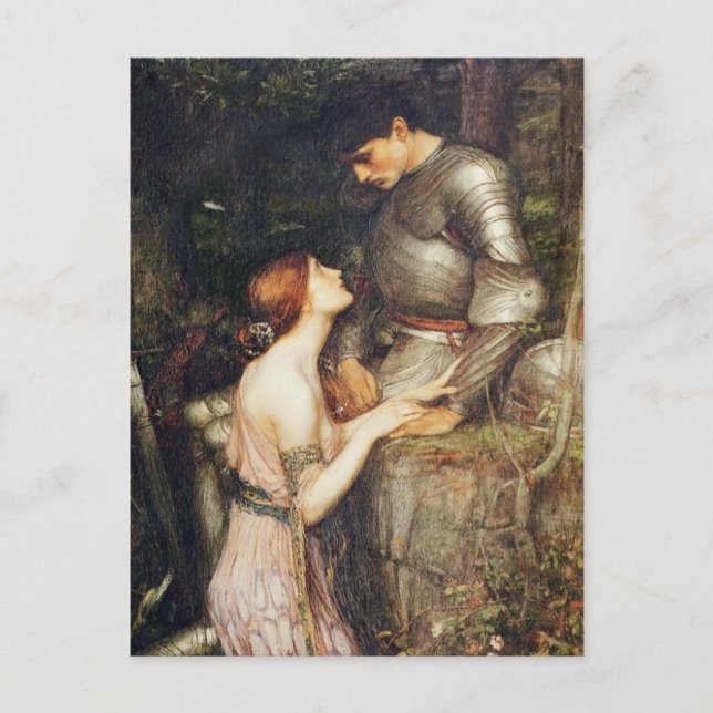 Lamia on Her Knees Postcard (Front)