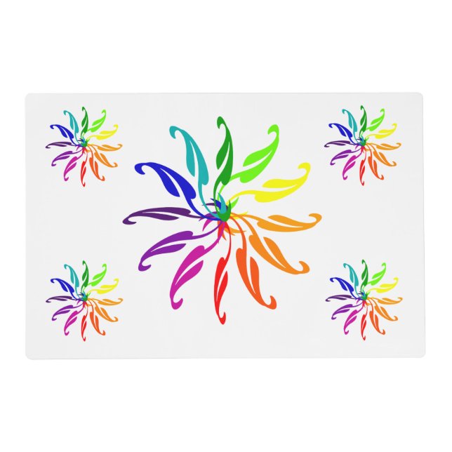 Laminate Placemat - Color Wheels (Front)