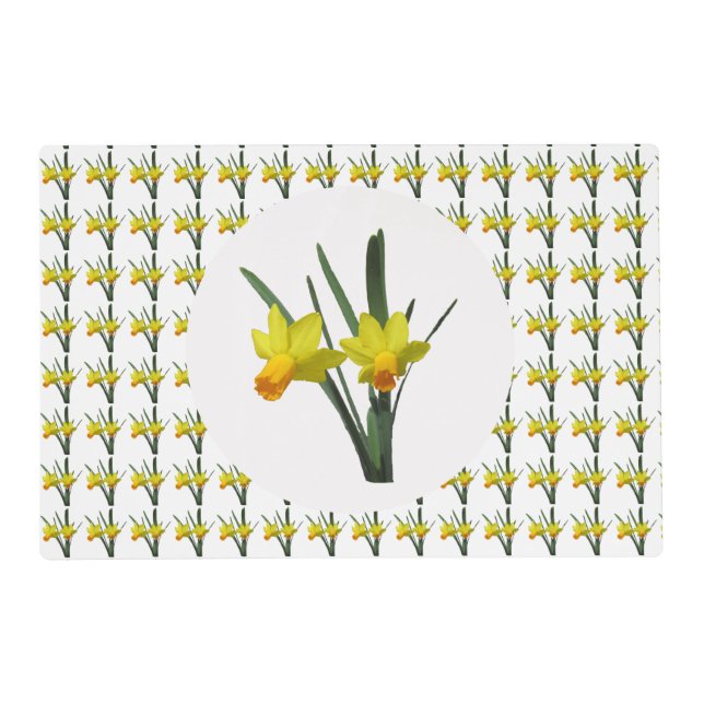 Laminate Placemat - Daffodil Blossoms (Front)