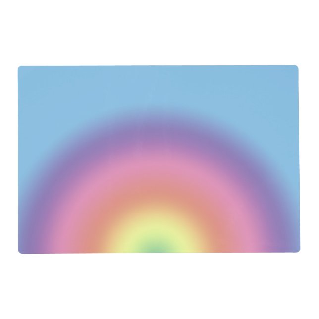Laminate Placemat - Rainbows (Front)