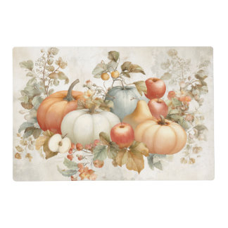 Laminated Autumn Harvest Placemat