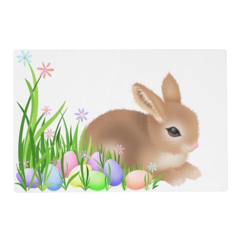 Laminated Easter Bunny Holiday place mat