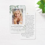 Laminated Eucalyptus Photo Memorial Prayer Card Laminated Eucalyptus Photo Memorial Prayer Card