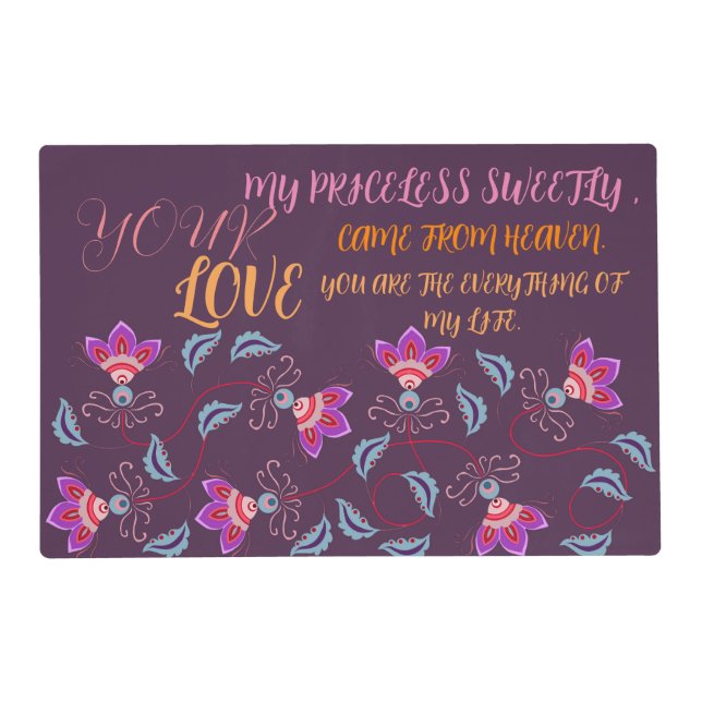 Laminated Placemat (Front)
