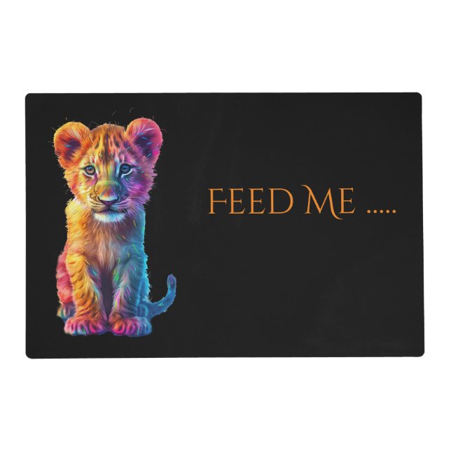 Laminated Placemat Feed Me (Front)