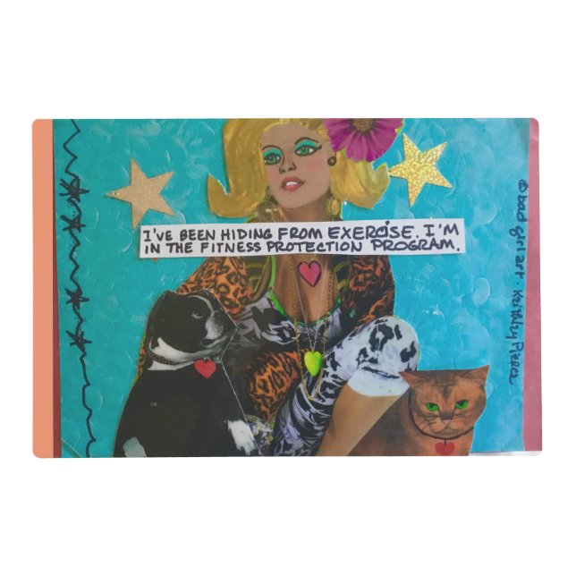 LAMINATED PLACEMAT-I'M IN THE FITNESS PROTECTION PLACEMAT (Front)