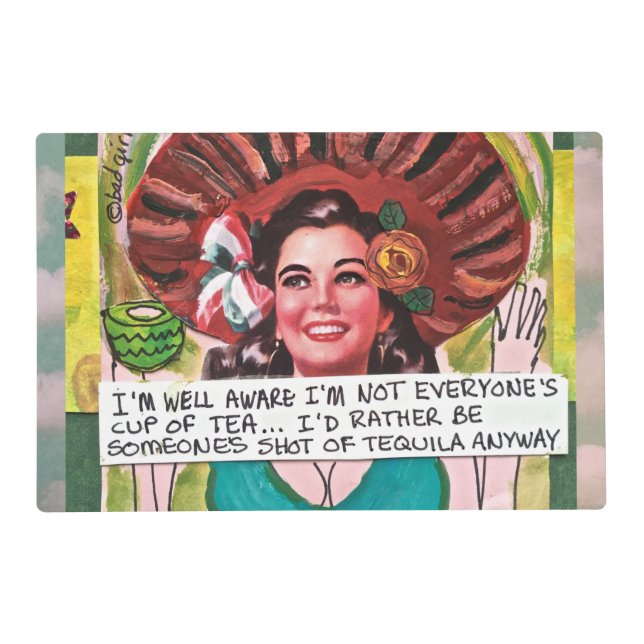 LAMINATED PLACEMAT-IM WELL AWARE IM NOT PLACEMAT (Front)
