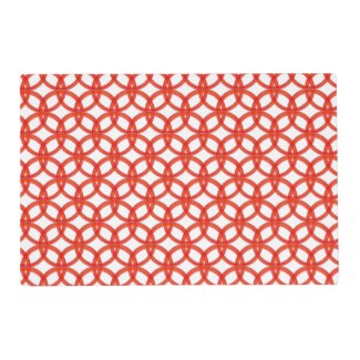 Laminated Placemat - Interlocking Red Rings
