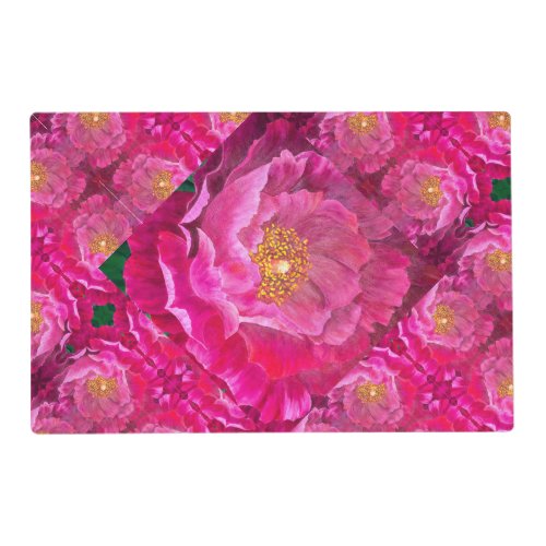 Laminated Placemat Pink Cactus Rose