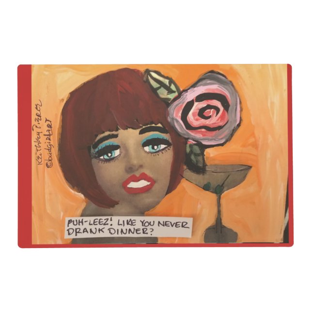 Laminated placemat- reversible placemat (Front)