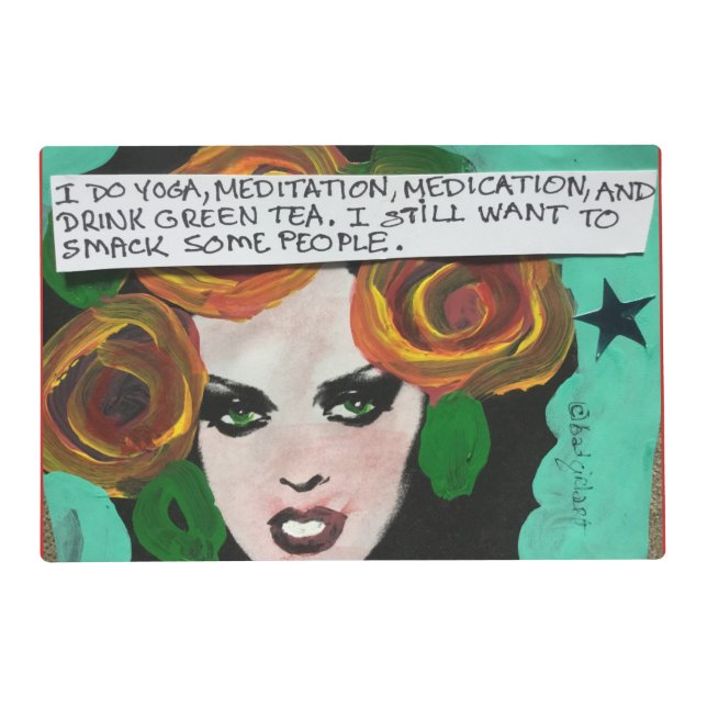 Laminated placemat- reversible placemat (Front)