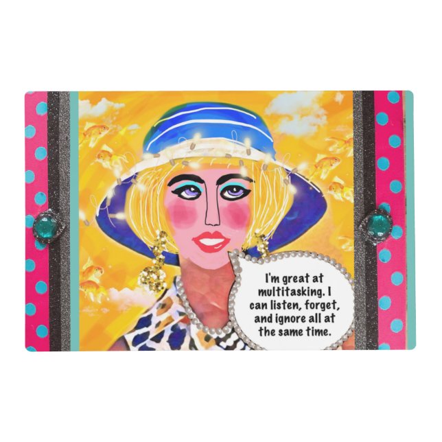 Laminated placemat- reversible placemat (Back)