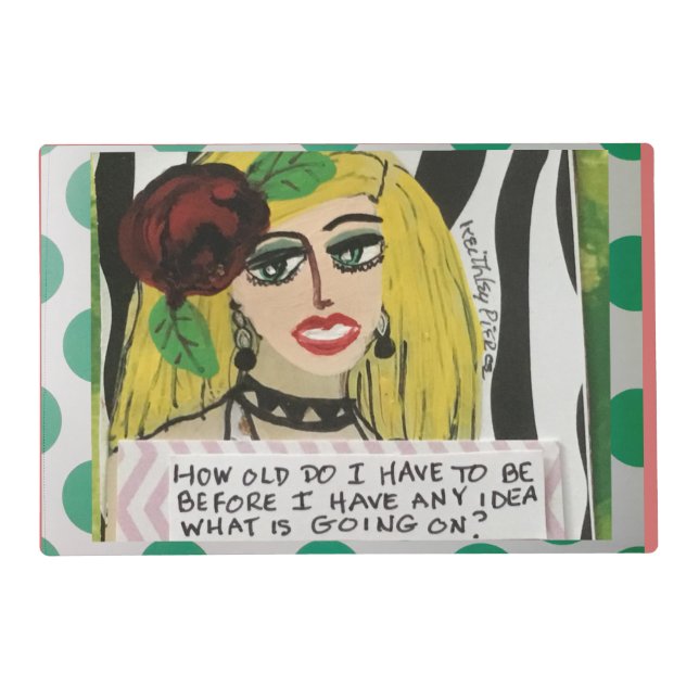 Laminated placemat- reversible placemat (Back)