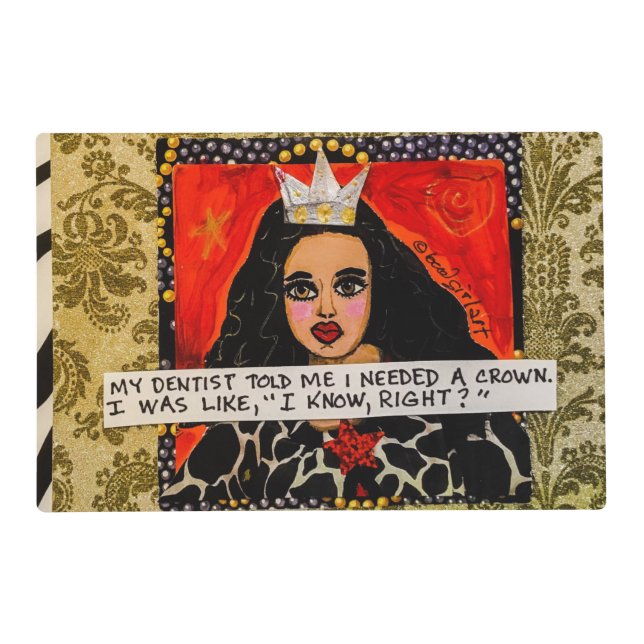 Laminated placemat- reversible placemat (Front)