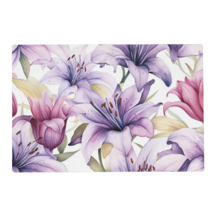 Laminated Placemat with Orchid Flowers