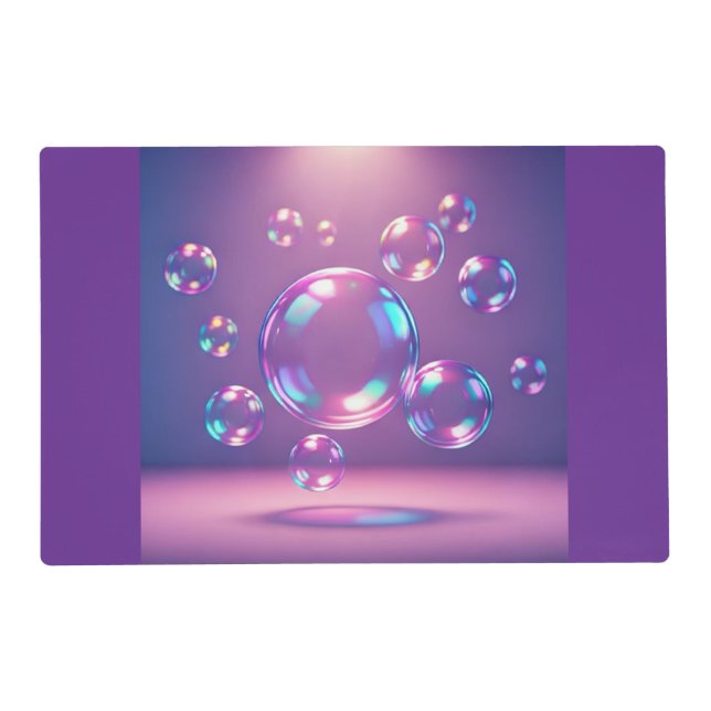 Laminated Placemats (Bubbles) (Front)