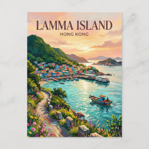 Lamma Island Hong Kong Postcard