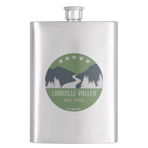 Lamoille Valley Rail Trail Vermont Flask