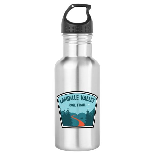 Lamoille Valley Rail Trail Vermont Stainless Steel Water Bottle