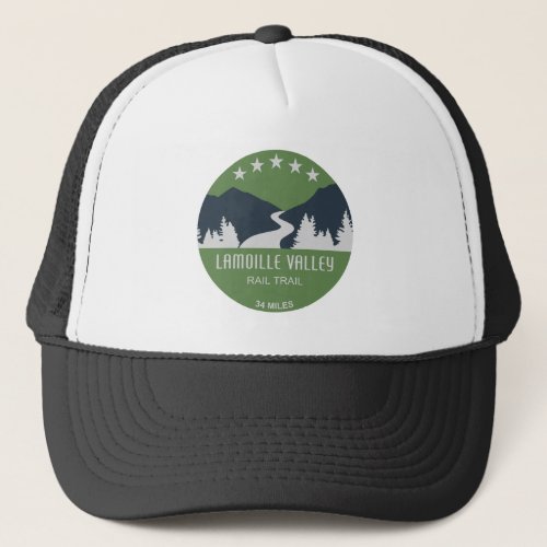 Lamoille Valley Rail Trail Vermont Trucker Hat