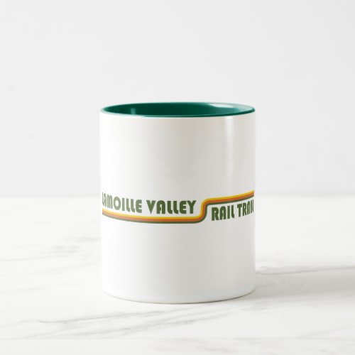 Lamoille Valley Rail Trail Vermont Two_Tone Coffee Mug