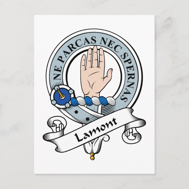 Lamont Clan Badge Postcard (Front)