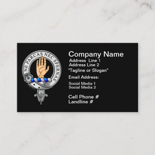 Lamont Crest Badge Business Card