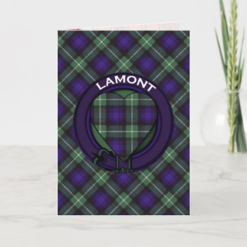 Lamont Scottish Tartan Card by TheTartanShop at Zazzle