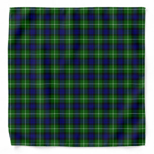 Lamont tartan blue green plaid bandana