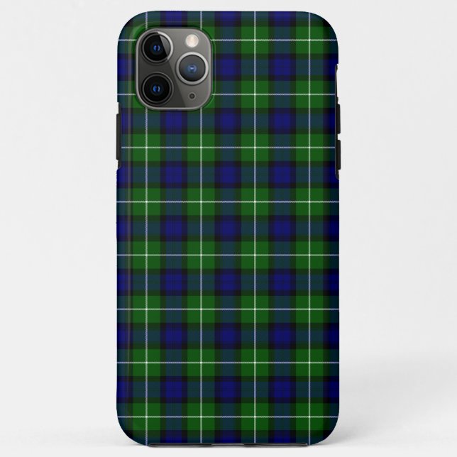 Lamont tartan blue green plaid Case-Mate iPhone case (Back)