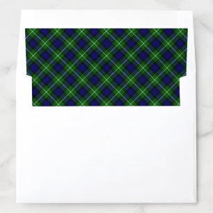 Lamont tartan blue green plaid envelope liner