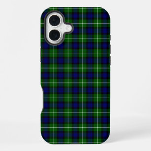 Lamont tartan blue green plaid iPhone 16 plus case